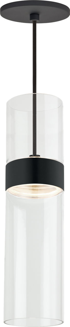 Manette Medium Pendant Clear Glass black 3000K 90 CRI integrated led 90 cri 3000k 120v