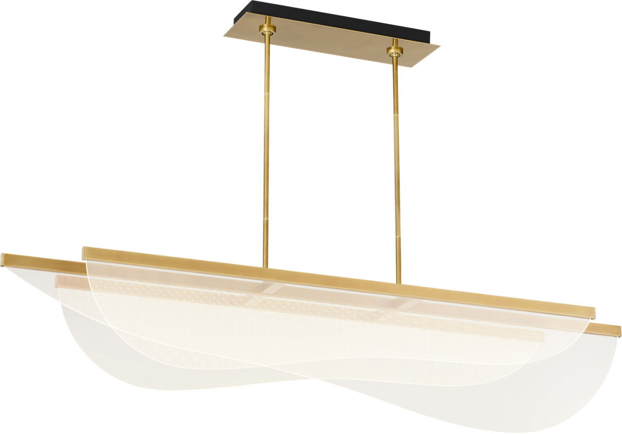 Nyra 60 Linear Suspension Plated Brass LED 90 CRI 3000K 120V