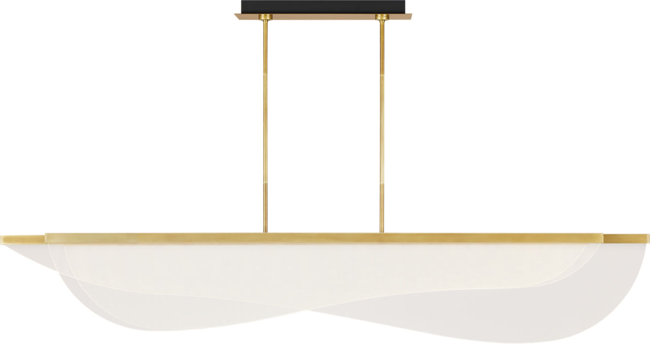 Nyra 72 Linear Suspension plated brass 3000K 90 CRI integrated led 90 cri 3000k 120v