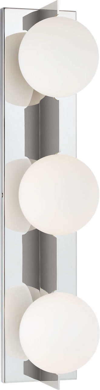 Orbel 3-Light Bath 3 Light Polished Nickel Bulb Not Included
