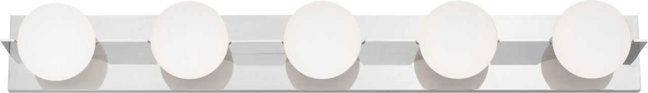 Orbel 5-Light Bath Polished Nickel Bulb Not Included