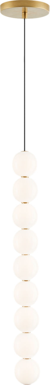 Orbet 9-Light Pendant 9-Light Natural Brass LED 2700K 90 CRI 120-277V