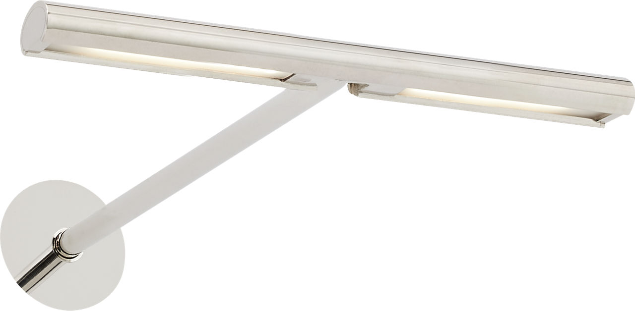 Plural Dome 8 Picture Light Polished Nickel LED 95 CRI 3000K 120-277V