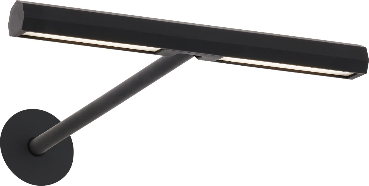 Plural Faceted 8 Picture Light Nightshade Black 2700K 95 CRI integrated led 95 cri 2700k 120v-277v unv