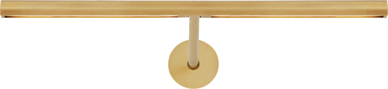 Plural Faceted 12 Picture Light Natural Brass 3000K 95 CRI integrated led 95 cri 3000k 120v-277v unv