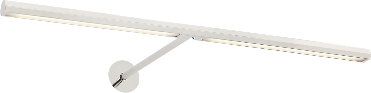 Plural Faceted 18 Picture Light Polished Nickel LED 95 CRI 2700K 120-277V