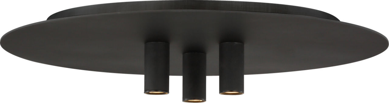 Ponte 16 Flush Mount 16 Nightshade Black LED 90 CRI 3000K 120V