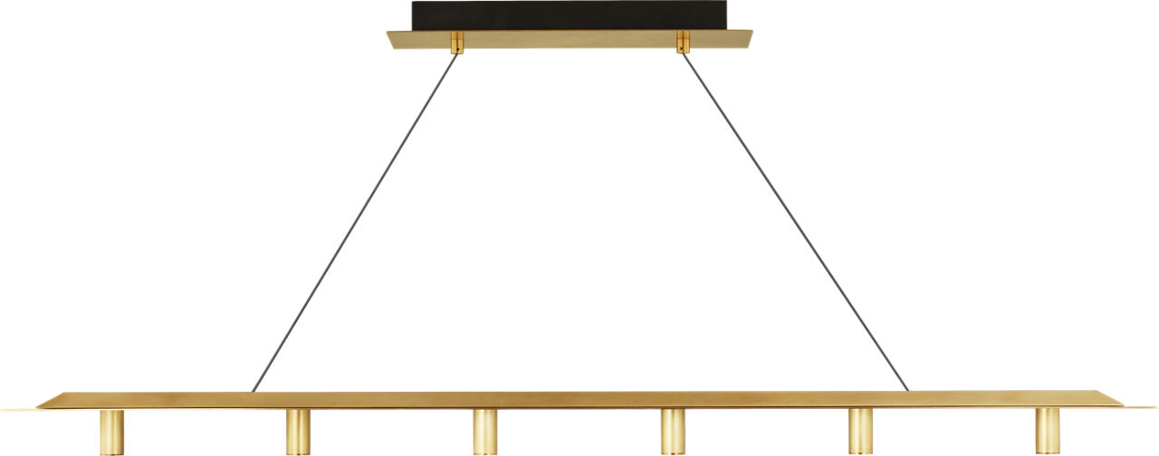 Ponte 50 Linear Suspension Natural Brass 3000K 90 CRI integrated led 90 cri 3000k 120v