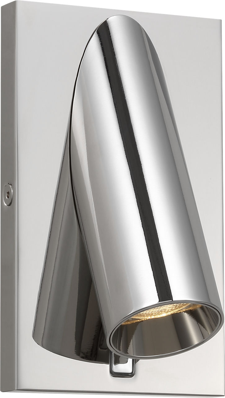 Ponte 5 Wall Sconce Polished Nickel Integrated LED 90 CRI 3000K 120-277V