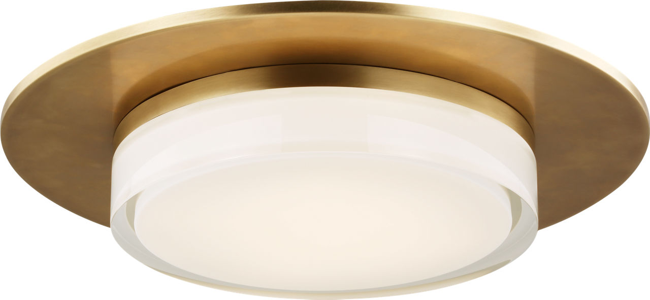 Sen 17 Flush Mount Natural Brass 2700K 90 CRI integrated led 90 cri 2700k 120v-277v unv