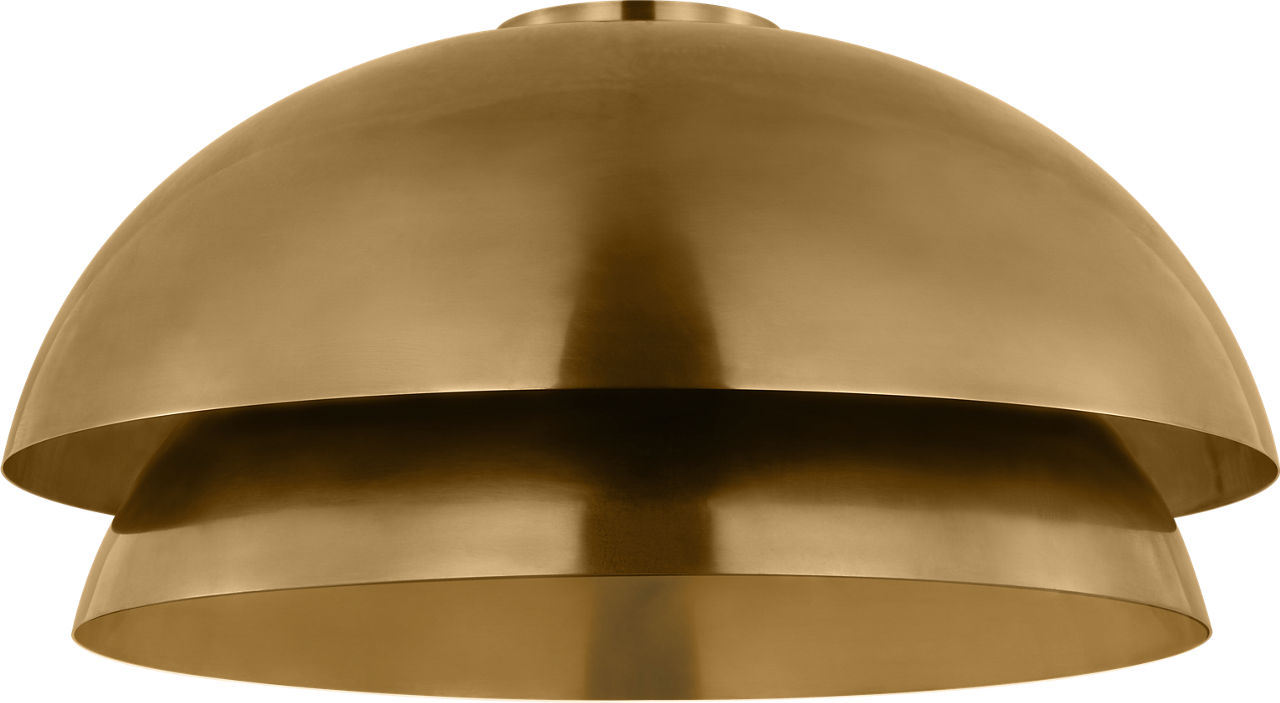Shanti Large Flush Natural Brass 2700K 90 CRI