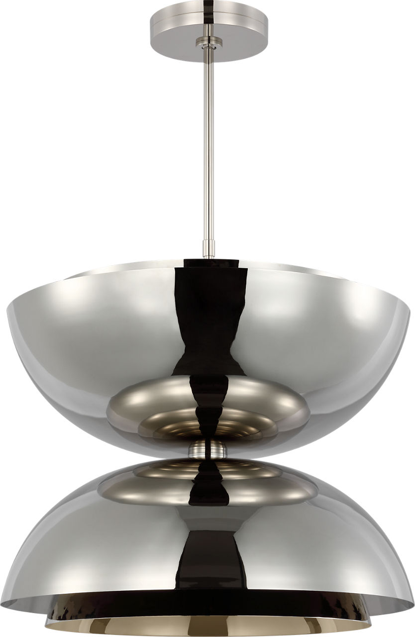 Shanti X-Large Double Pendant polished nickel 2700K 90 CRI