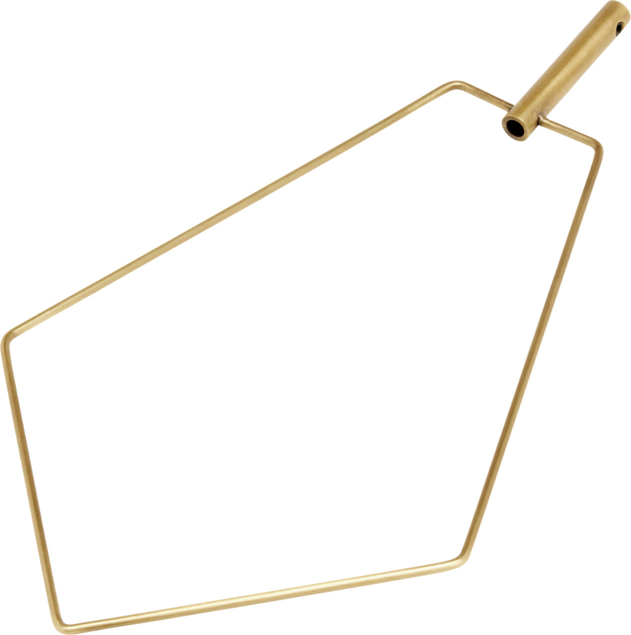 Trellis Pentagon Pendant Accs Pentagon Natural Brass