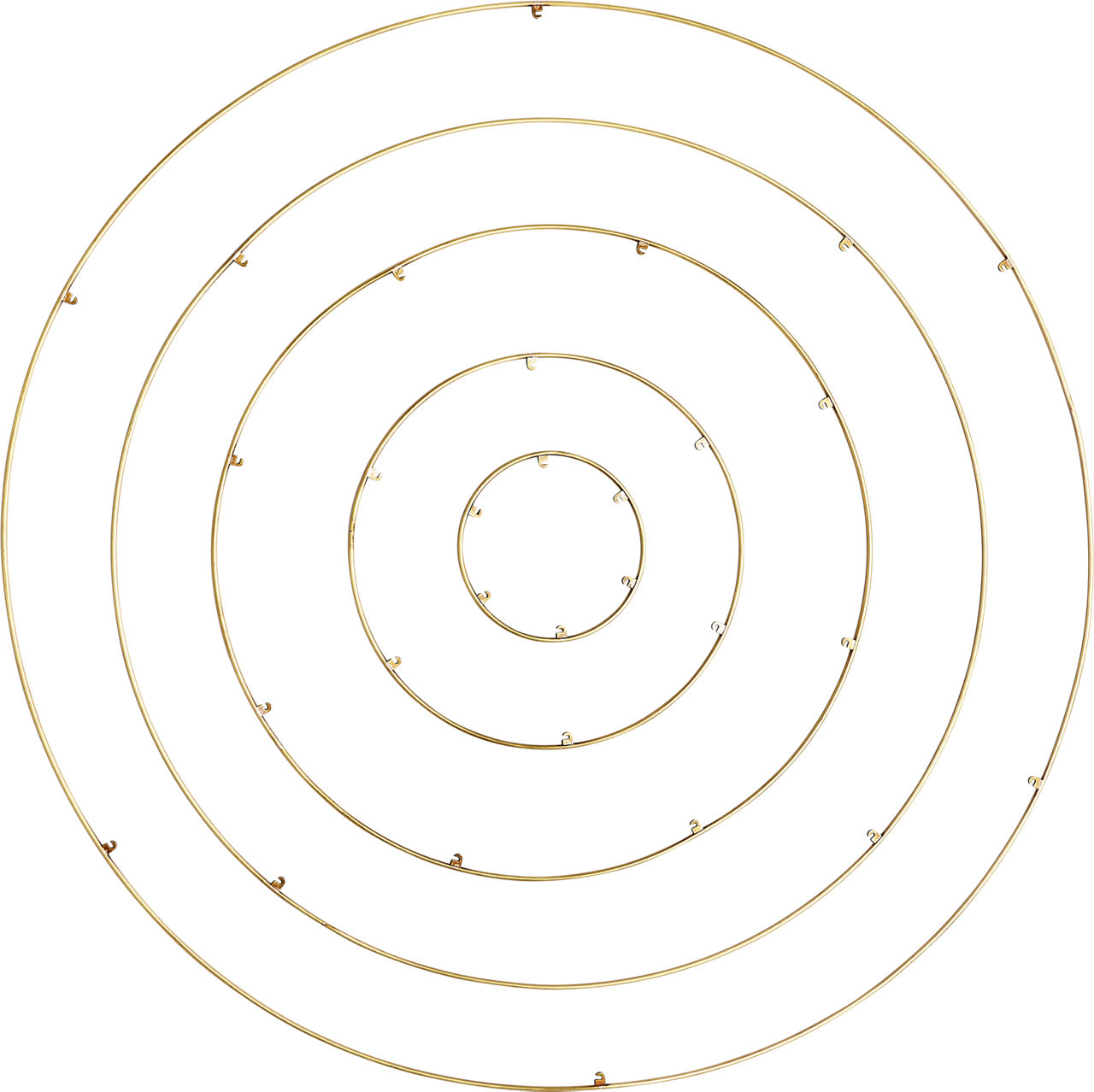 Trellis Spacer R48 Round 4 Port 8" Natural Brass