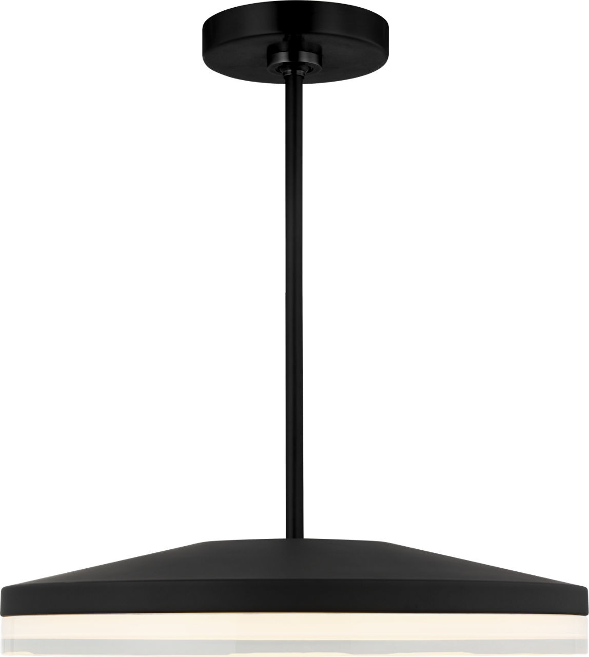 Wyatt Large Pendant Nightshade Black 3000K 90 CRI integrated led 90 cri 3000k 120v-277v unv