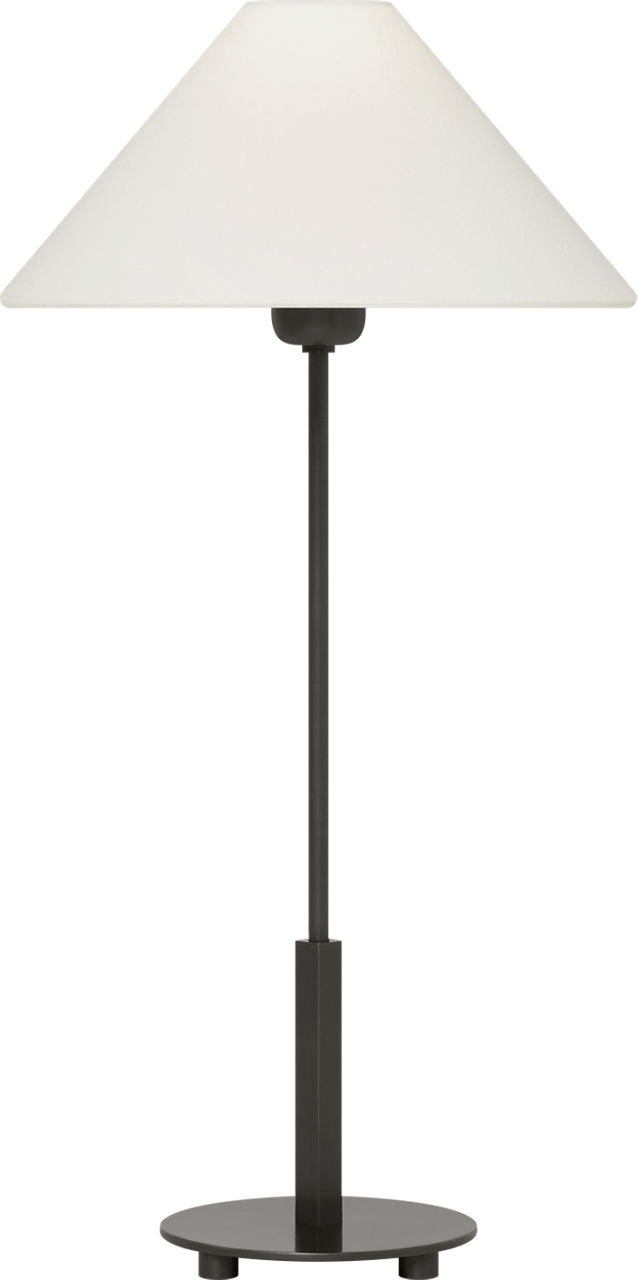 Hackney 24" Cordless Buffet Lamp in Bronze with Linen Shade