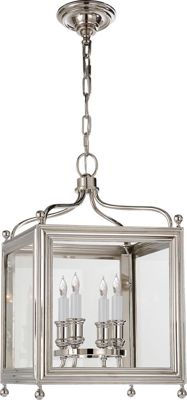 Greggory Small Lantern in Polished Nickel