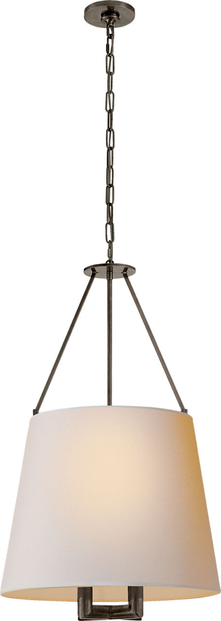Dalston Hanging Shade in Bronze with Natural Paper Shade