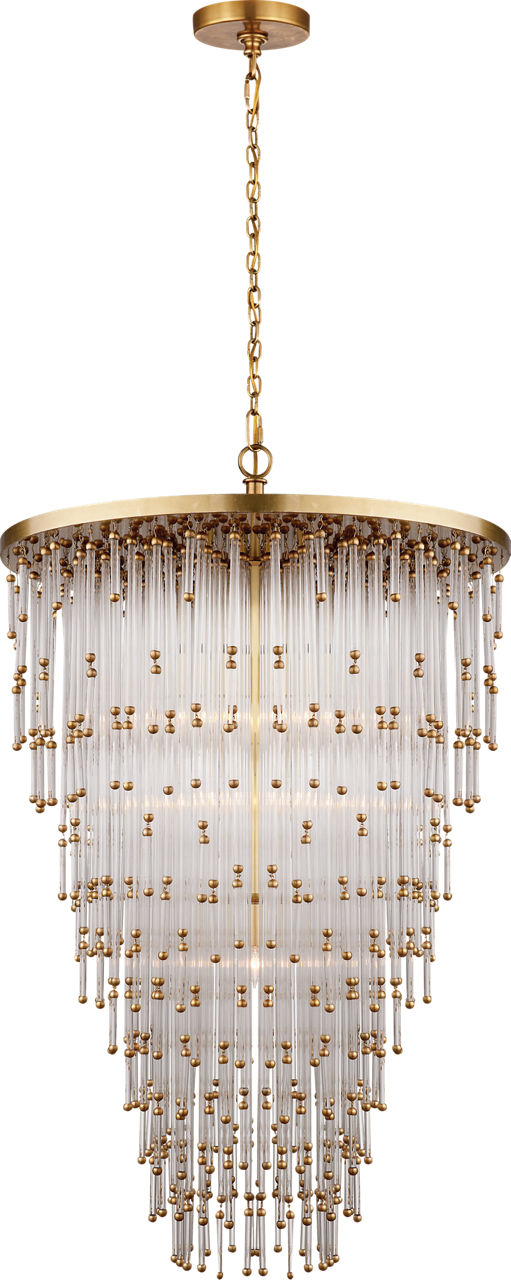 Mia Large Chandelier in Clear Glass
