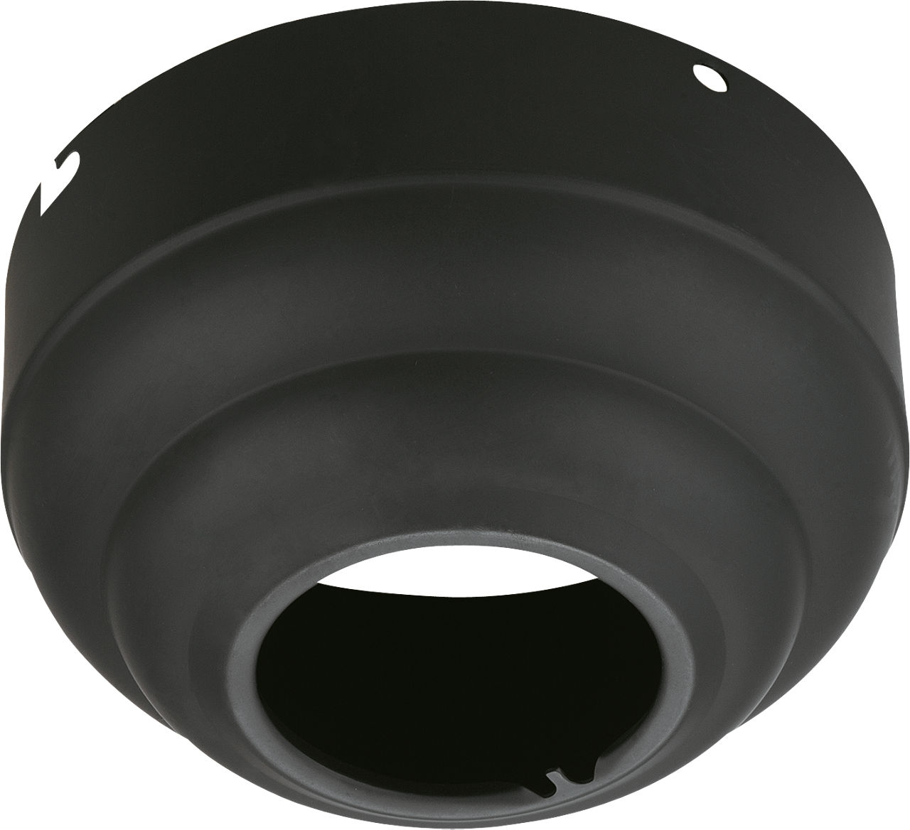 Universal Canopy Kit Slope Ceiling Adapter in Matte Black