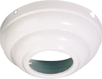 Universal Canopy Kit Slope Ceiling Adapter in Matte White