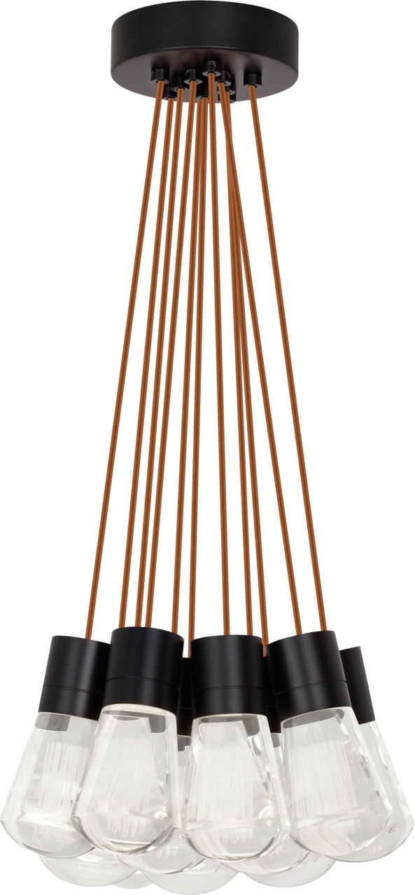 Alva Pendant 11-LITE Chandelier Copper Black 3000K 90 CRI LED 3000k 120v (t24)