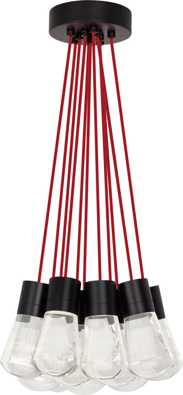 Alva Pendant 11-LITE CHANDELIER Red Black LED 3000K 90 CRI90 cri 3000k 120v (t24)