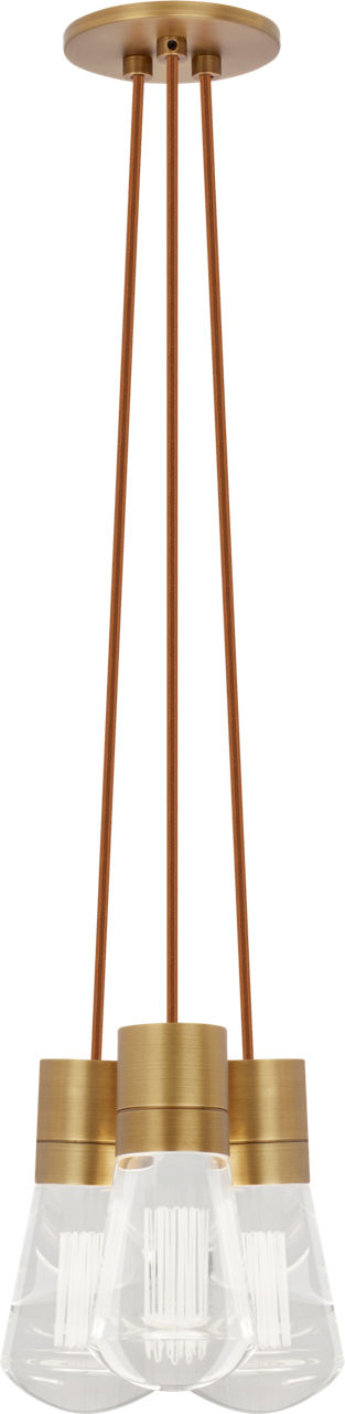 Alva Pendant 3-LITE CHANDELIER Copper Natural Brass 2200K 90 CRI led 90 cri 2200k 120v (t24)