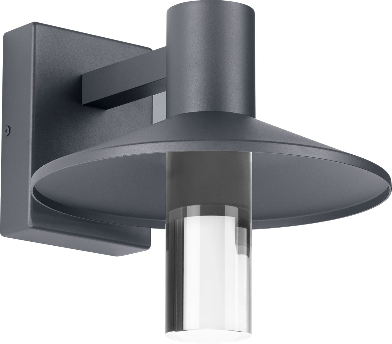 Ash 10 Outdoor Wall in Charcoal 2700K Cylinder Lens High Output