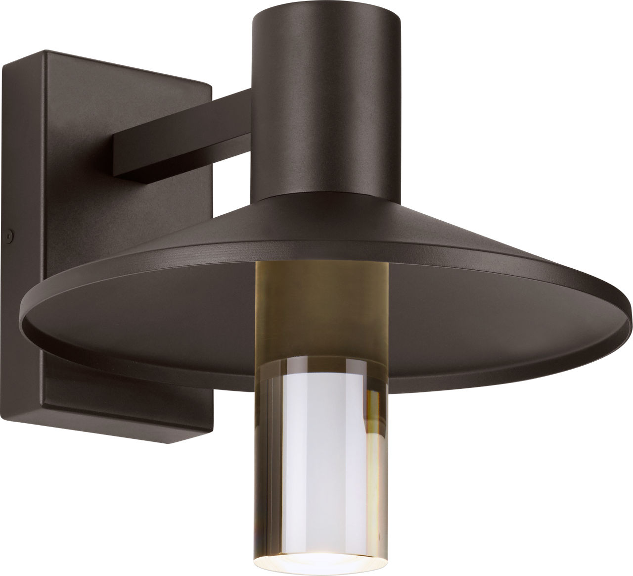 Ash 12 Outdoor Wall in Bronze 2700K Cylinder Lens High Output