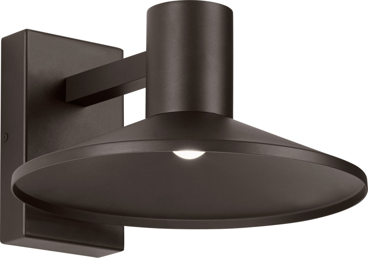 Ash 12 Outdoor Wall in Bronze 2700K Dome Lens High Output