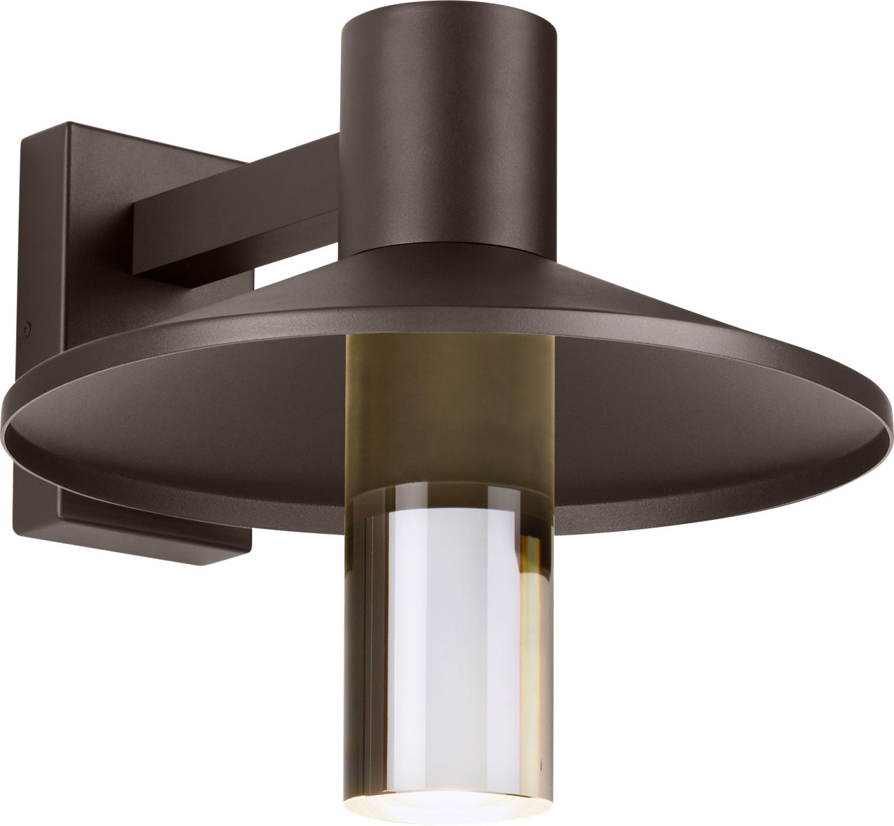 Ash 16 Outdoor Wall in Bronze 2700K Cylinder Lens High Output