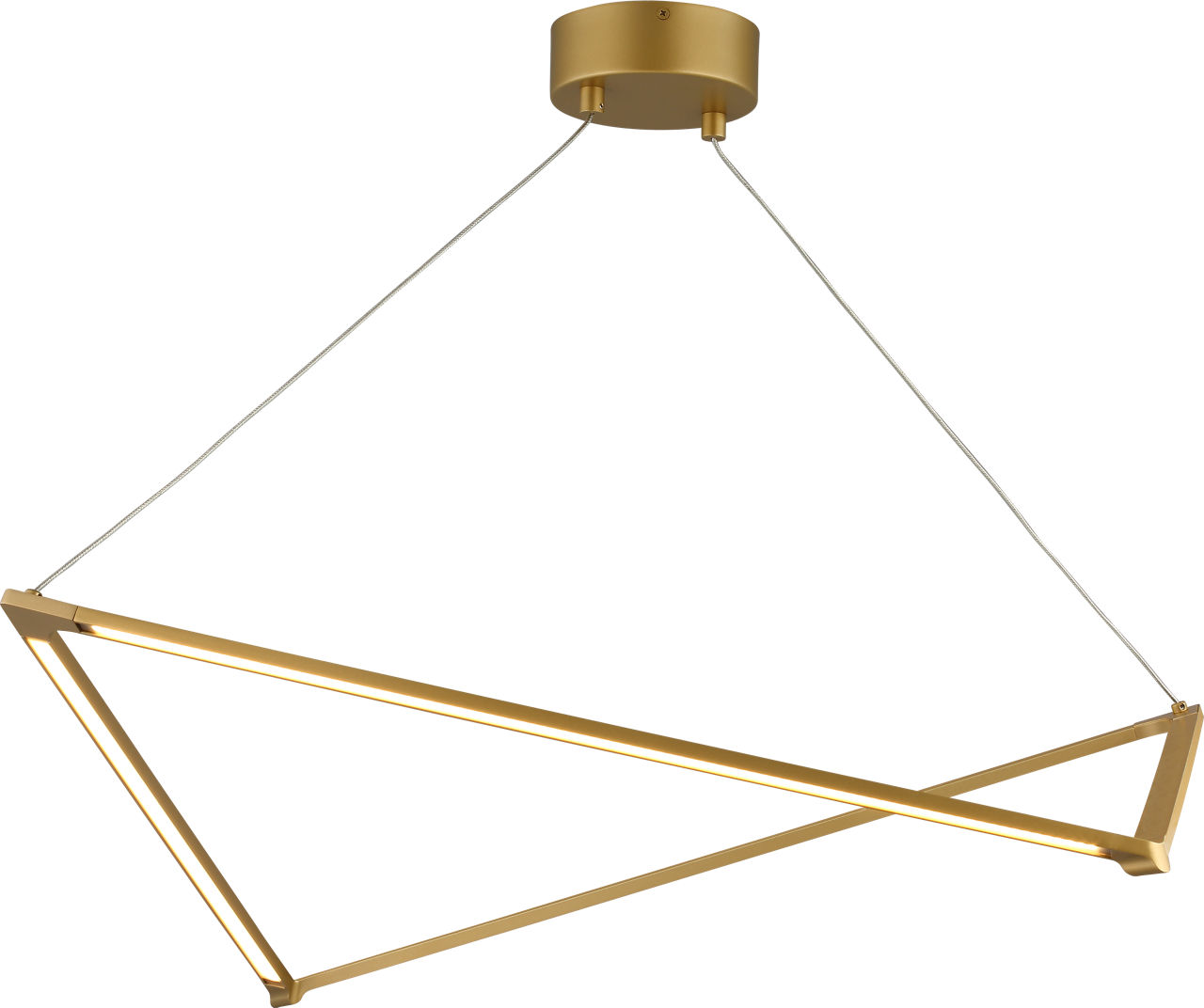 Balto Linear Suspension Satin gold LED 90 CRI 3000K 120V