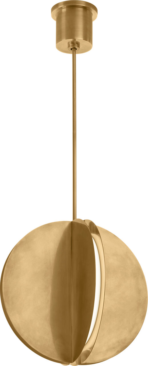 Bau 18 Pendant Natural Brass 3000K 90 CRI integrated led 90 cri 3000k 120v-277v unv