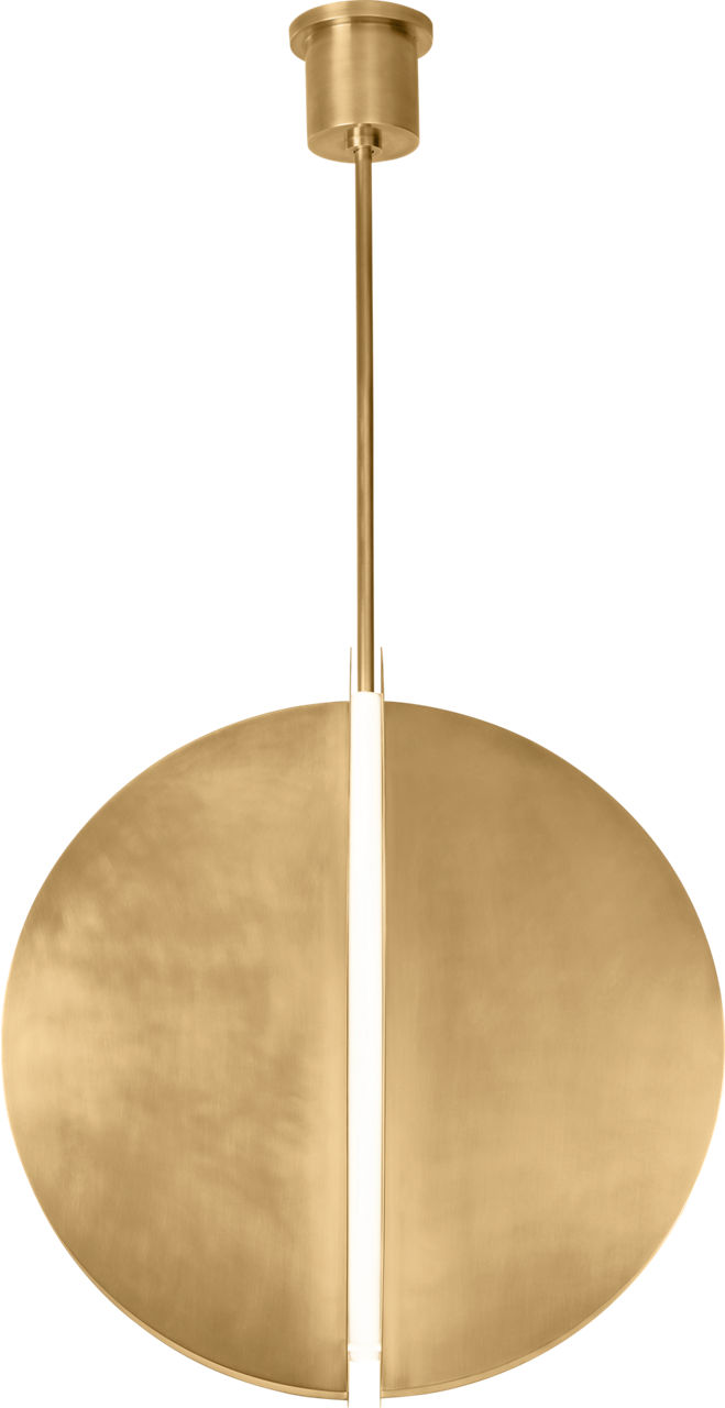 Bau 28 Pendant Natural Brass Integrated LED 90 CRI 3000K 120-277V