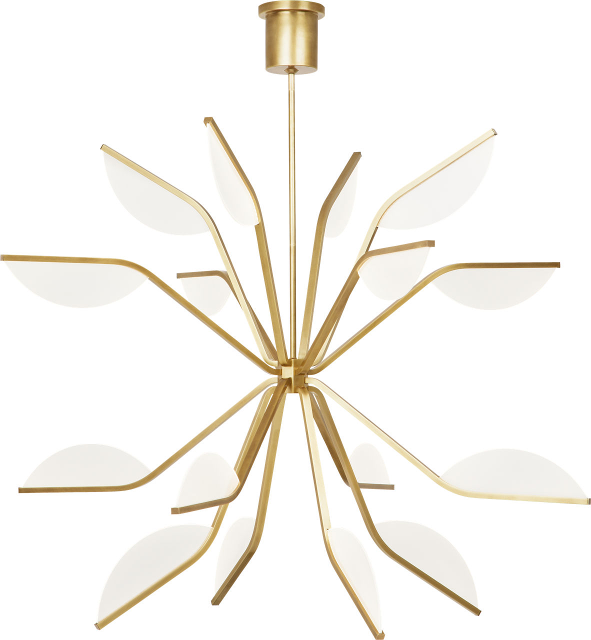 Belterra 43 Chandelier 43" Diameter Natural Brass LED 90 CRI 3000K 120V