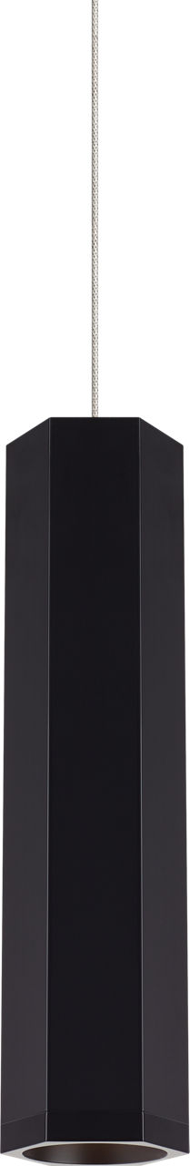 Blok Small Pendant in Matte Black and Satin Nickel with  FreeJack Bulb(s) Included