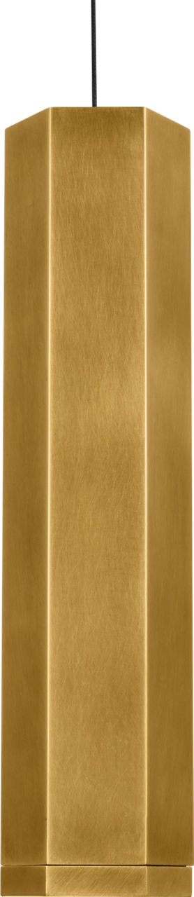 Blok Small Pendant in Aged Brass and Aged Brass with  Monopoint Bulb(s) Included