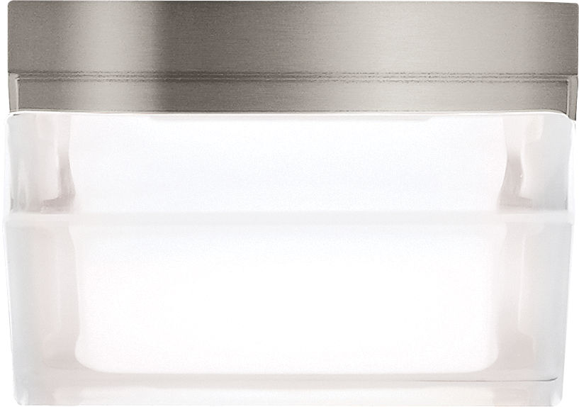 Boxie Large Flush Mount Large Satin Nickel LED 2700K 90 CRI 2700k 120v-277v