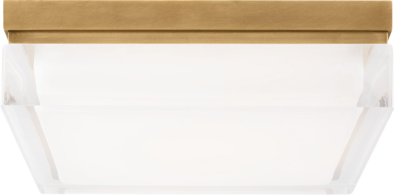 Boxie Large Flush Mount Large Natural Brass LED 2700K 90 CRI 2700k 120v-277v