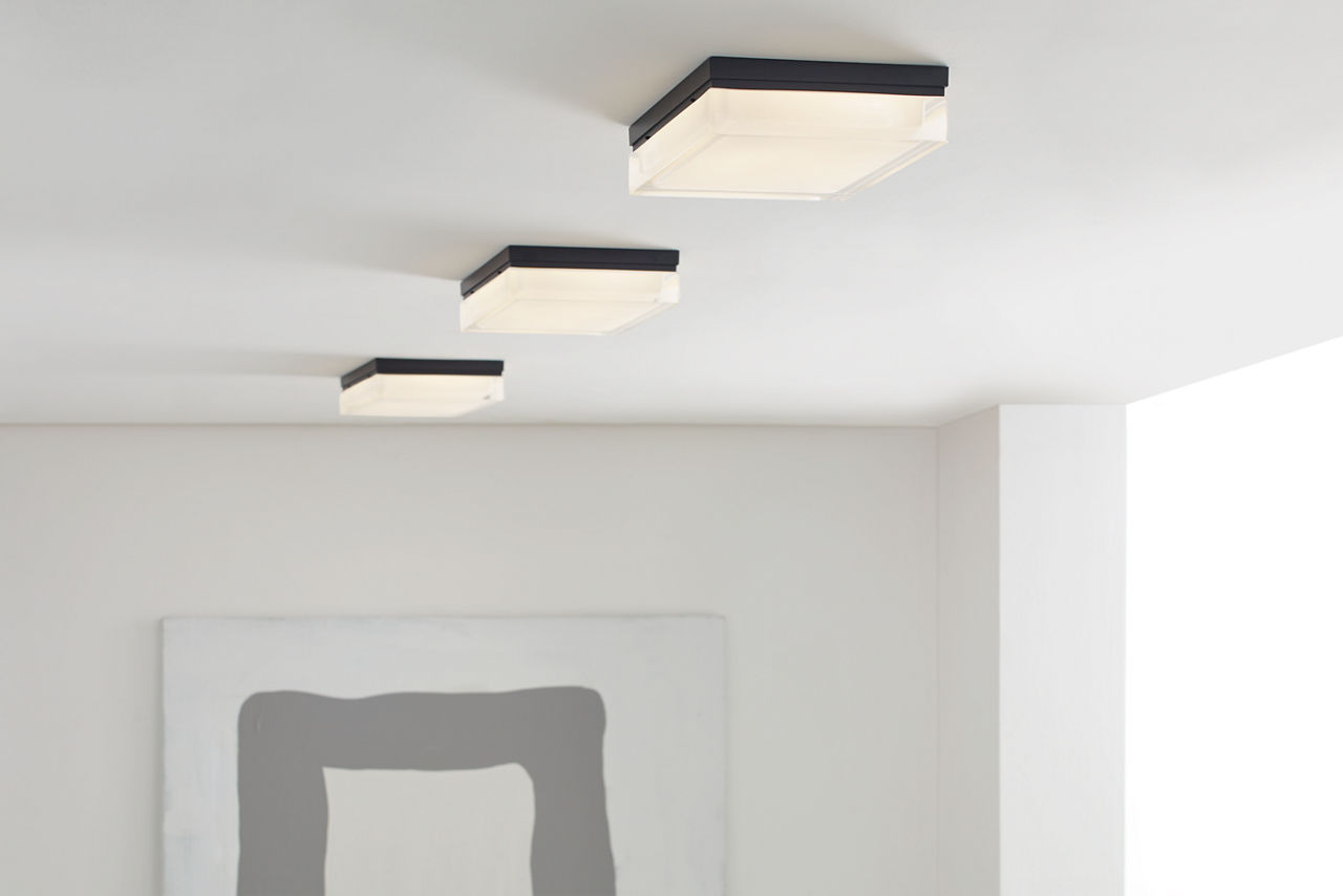 Boxie Large Outdoor Wall/Flush Mount - 700OWBXL | Visual Comfort