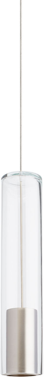 Captra Pendant in Satin Nickel with Clear glass FreeJack Bulb(s) Included