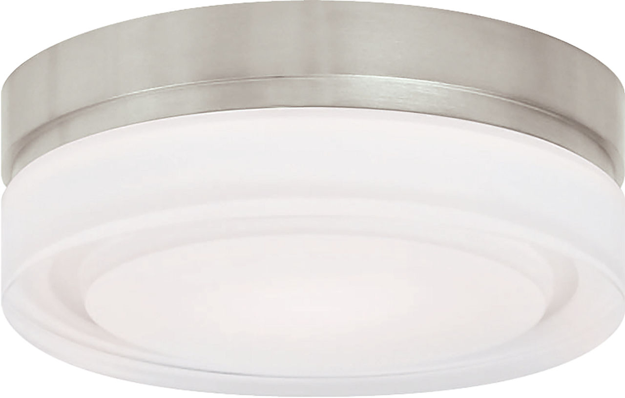 Cirque Large Flush Mount Large Satin Nickel LED 2700K 90 CRI 90 cri 2700k 120v-277v