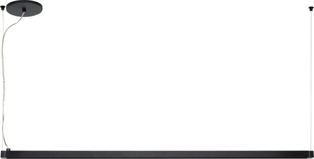 Dyna Linear Suspension Remote Prismatic anodized Black 3000K 90 CRI integrated led 90 cri 3000k 120v