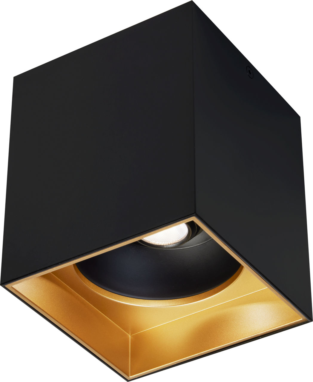 Exo 6 Flush Mount 6.1" Matte Black gold haze 3500K 90 CRI led 90 cri 3500k 120v 277v unv