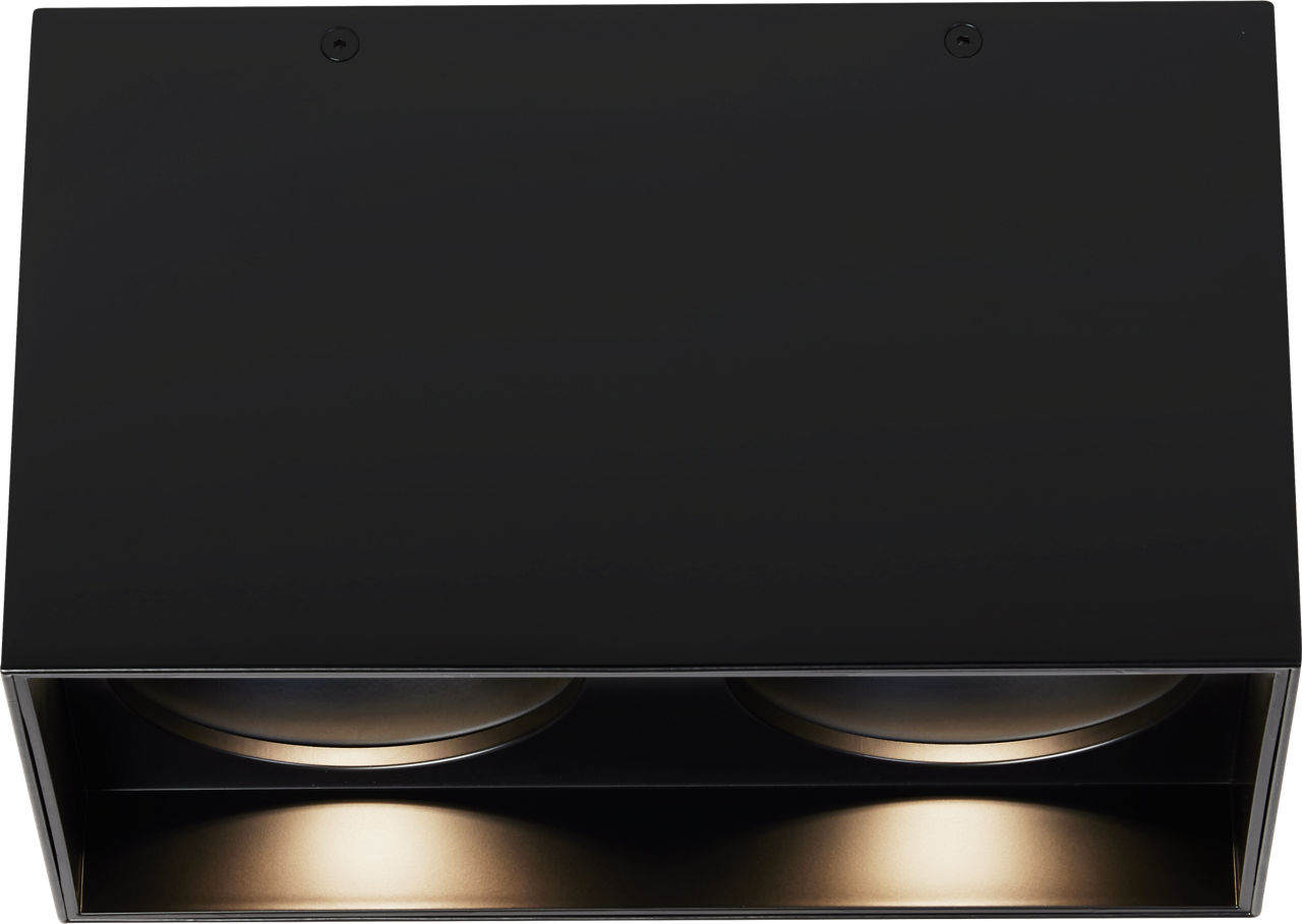 Exo 6 Dual Flush Mount 6.1" Matte Black black 2700K 90 CRI led 90 cri 2700k 120v 277v unv