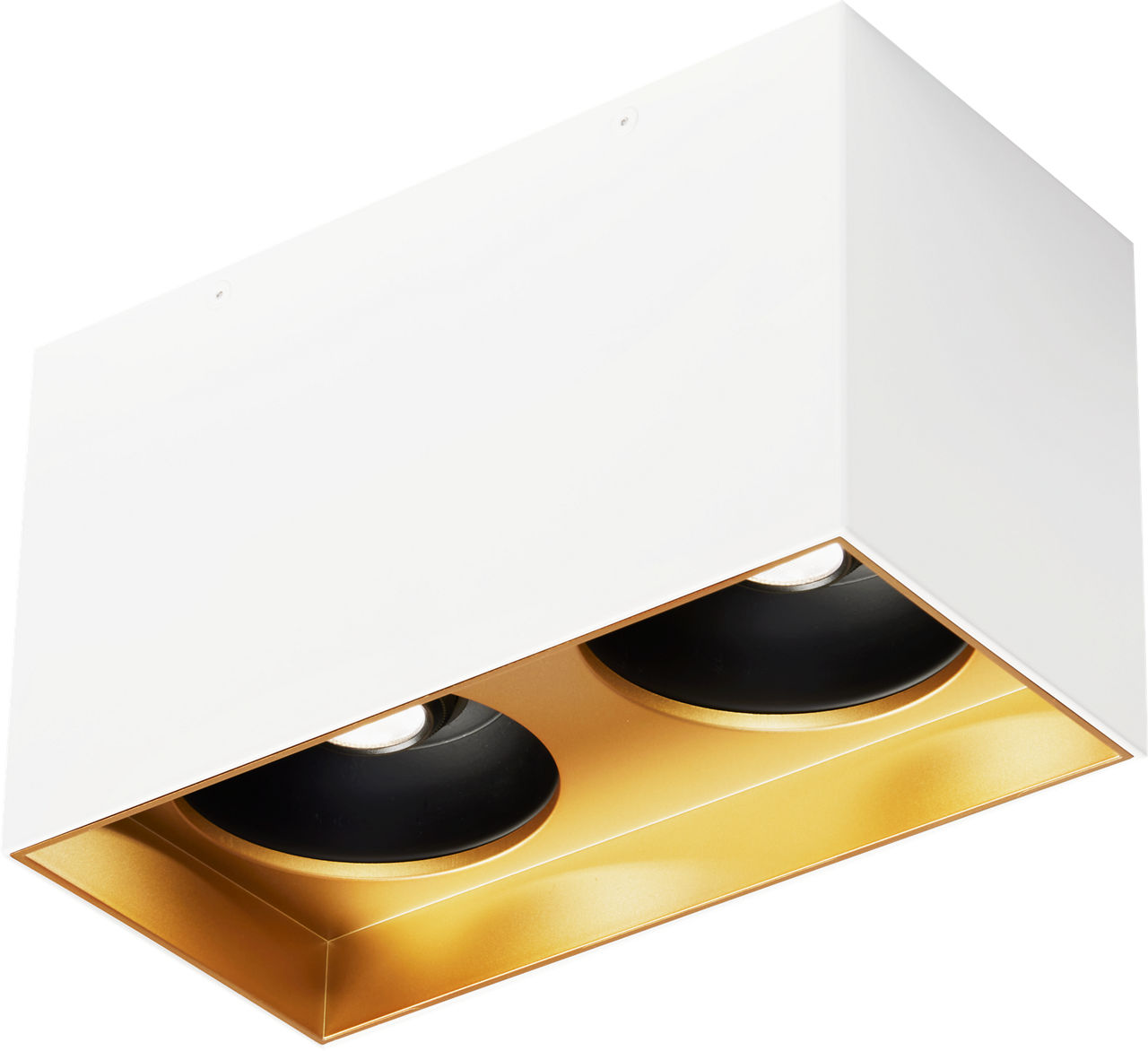 Exo 6 Dual Flush Mount 6.1" Matte White gold haze 2700K 90 CRI led 90 cri 2700k 120v 277v unv