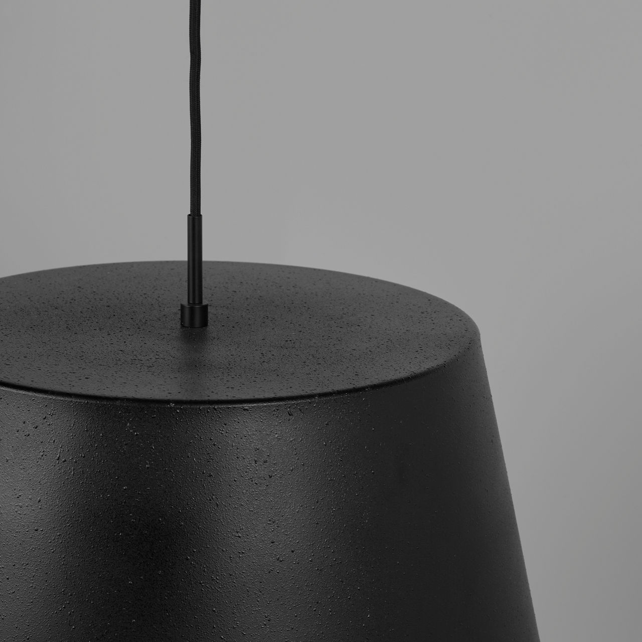 Henley Pendant Textured Black/Black Bulb Not Included