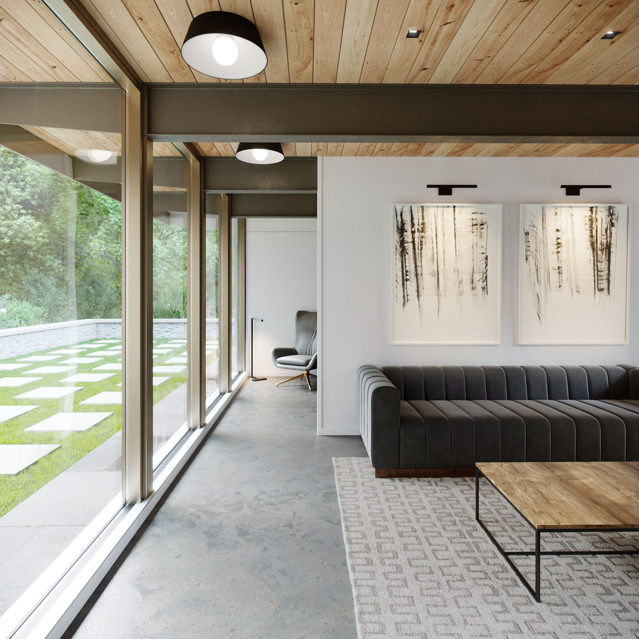 Joni Flush Mount - 700FMJNI | Visual Comfort