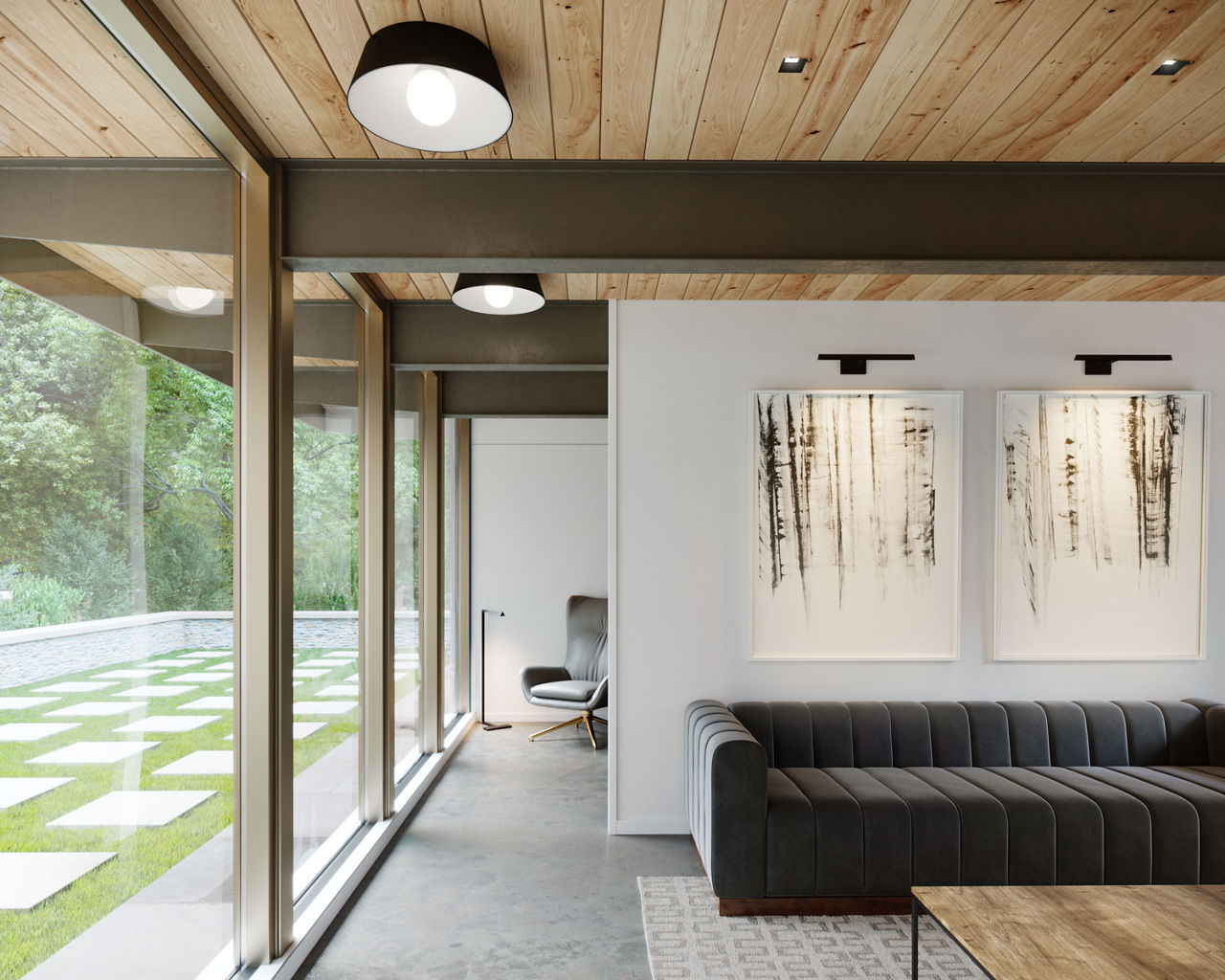 Joni Flush Mount - 700FMJNI | Visual Comfort